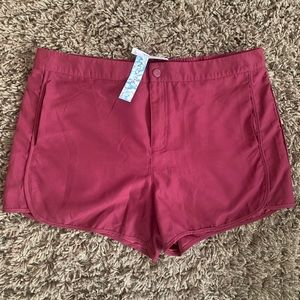 Cute Burgundy Boardshorts Women’s Swim Shorts